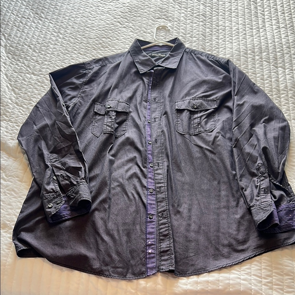 Men's Black Button-Up Jacket